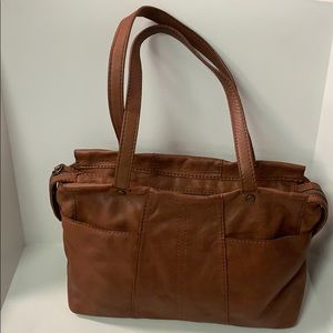 American Leather Co brown hand/shoulder bag